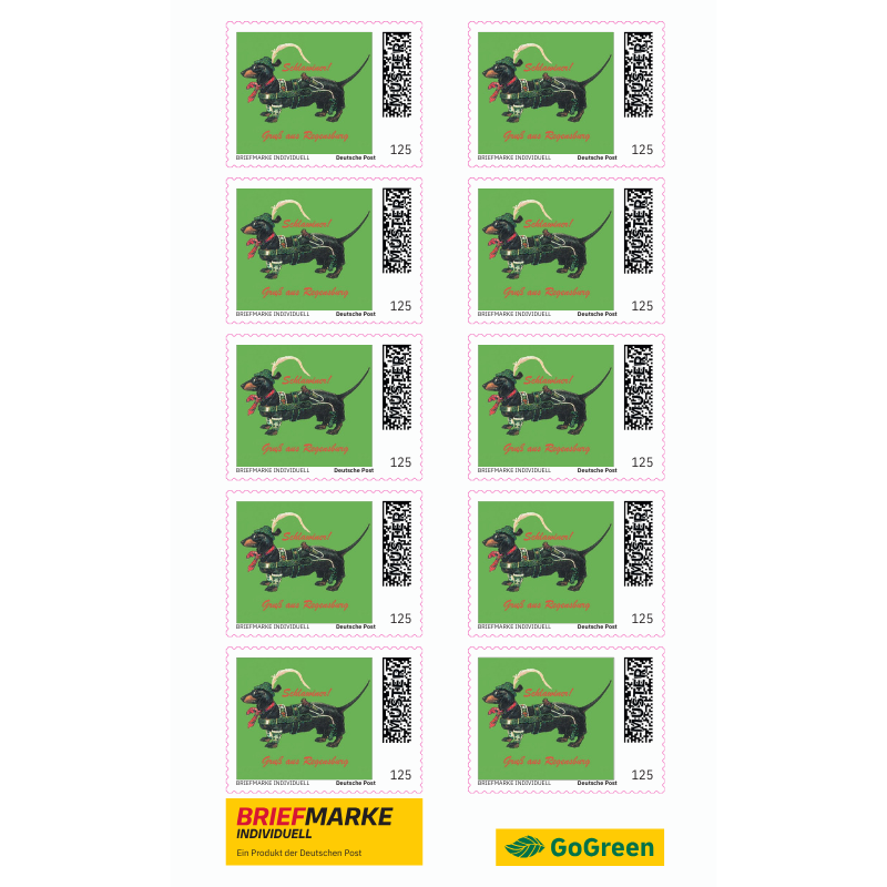 Dackelbriefmarken exklusiv fürs Dackelmuseum