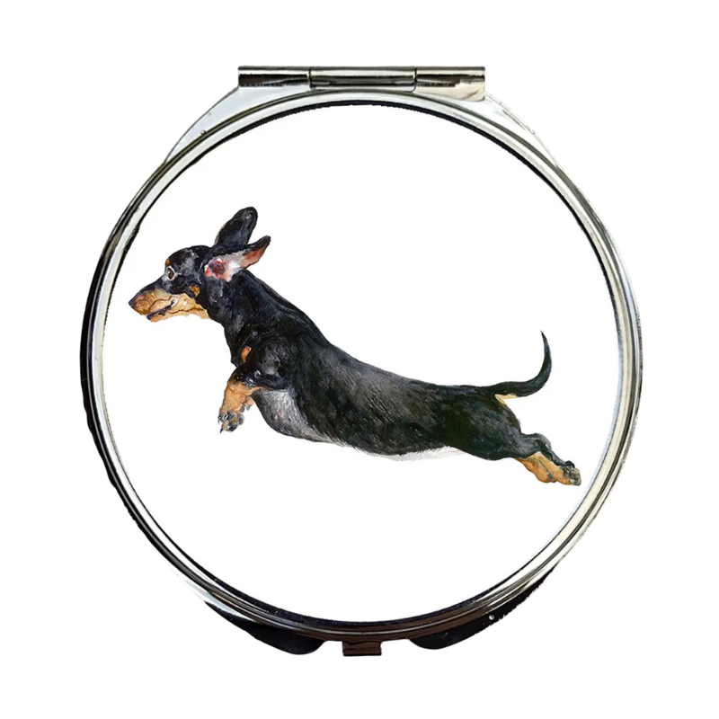 Kompakter Spiegel, Freddie, Dackel