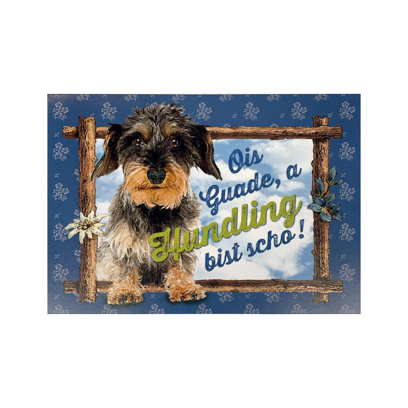 Klappkarte "Hundling"