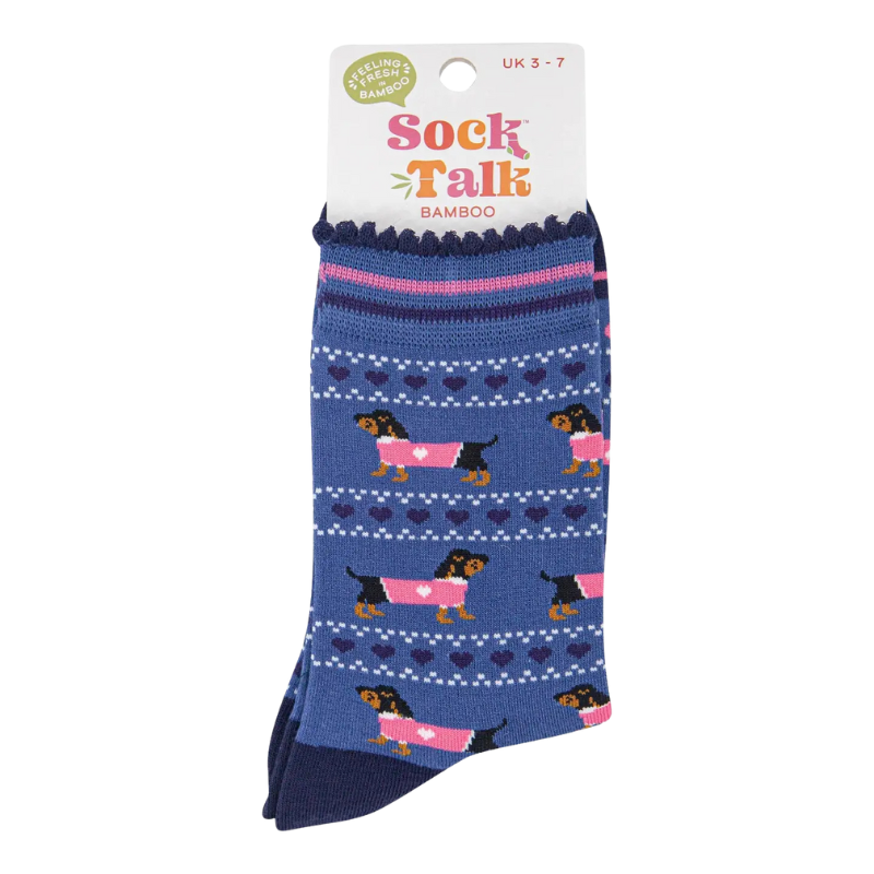 Damen-Bambussocken - Blau/Marine