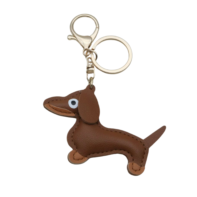 kleiner Schlüsselanhänger aus Leder