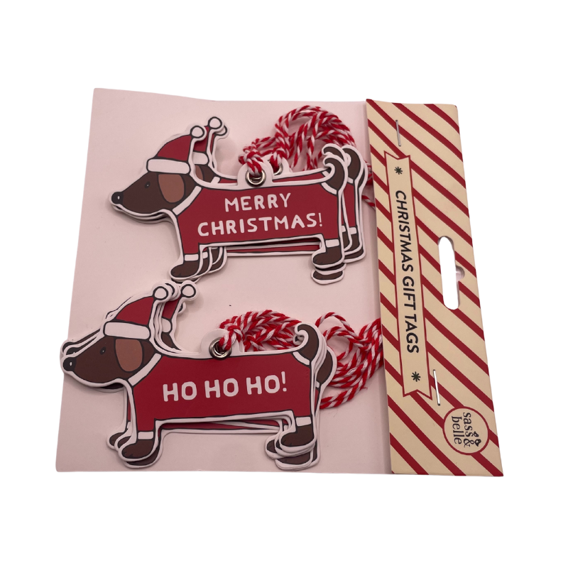 Weihnachtsanhänger, Dackelanhänger 2x 6er Set