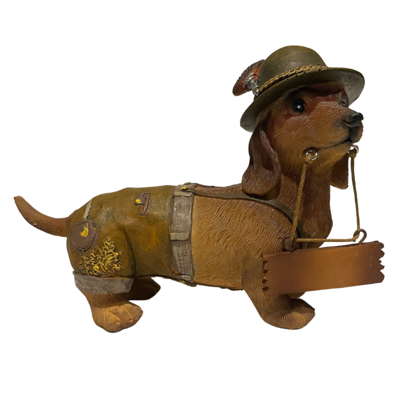 Figur "Dackel in Tracht"