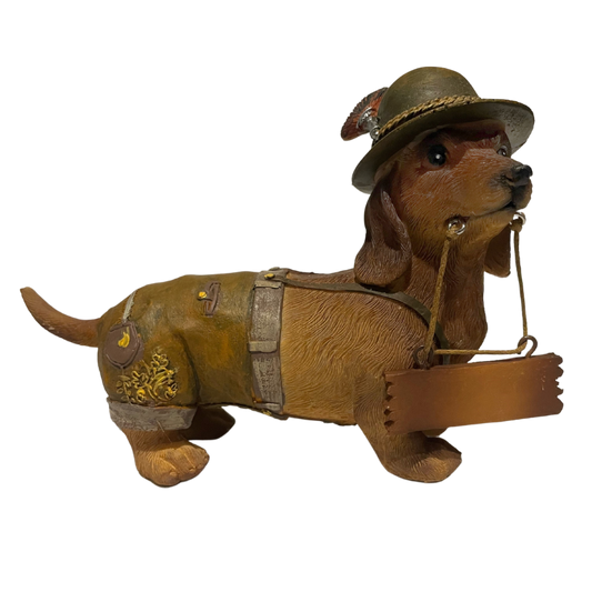 Figur "Dackel in Tracht"