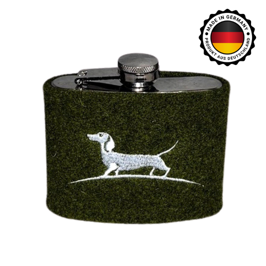 Flachmann mit Filzüberzug klein