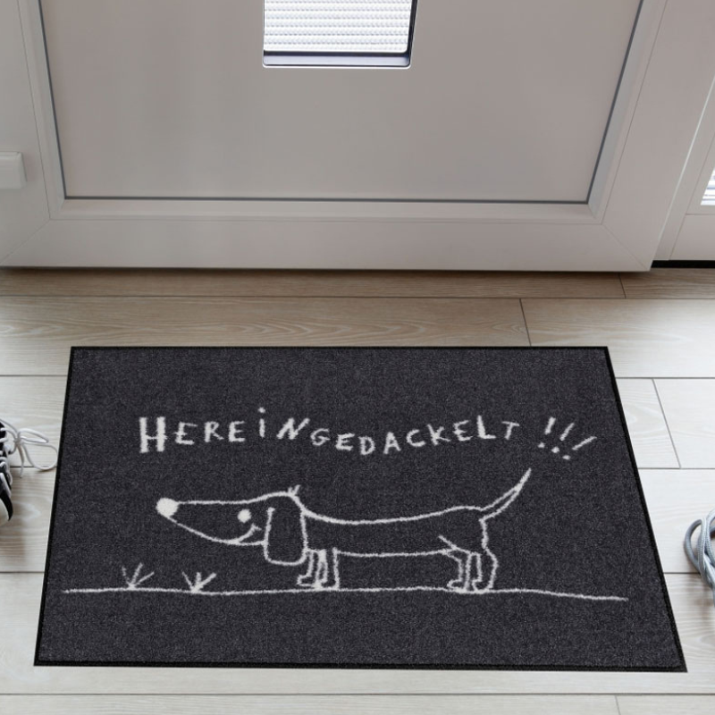 Fußmatte "Hereingedackelt"