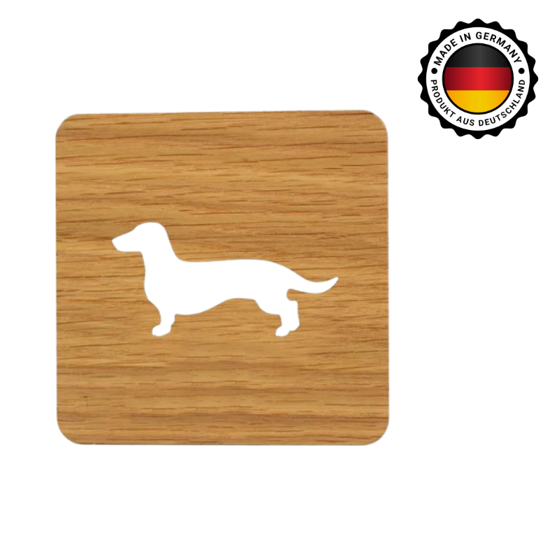 Glasuntersetzer aus Holz 2 tlg.