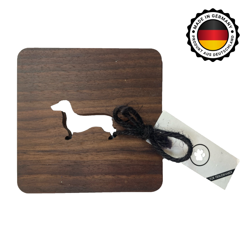 Glasuntersetzer aus Holz 2 tlg.