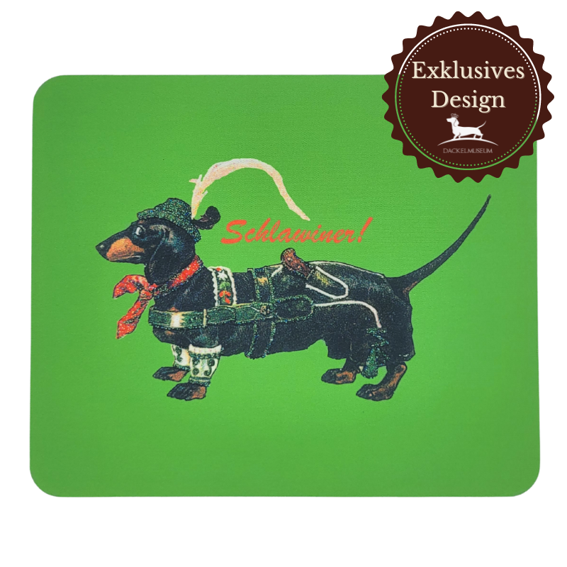 Dackel Mousepad "Schlawiner"
