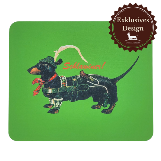 Dackel Mousepad "Schlawiner"