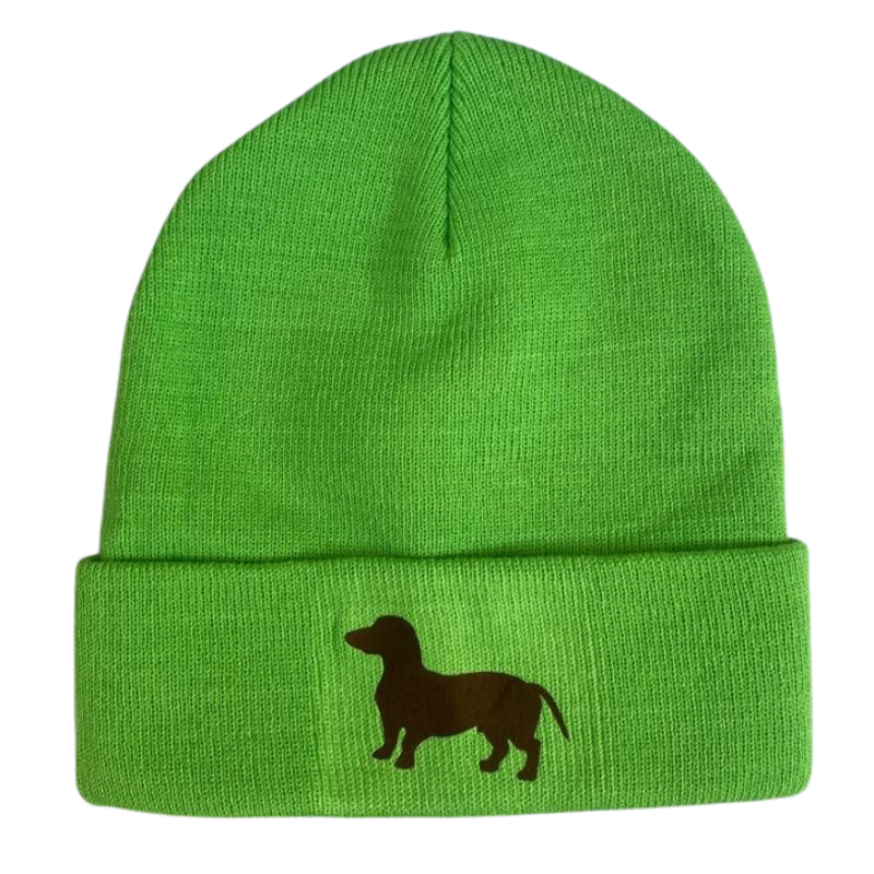 Strickmütze mit Logodruck