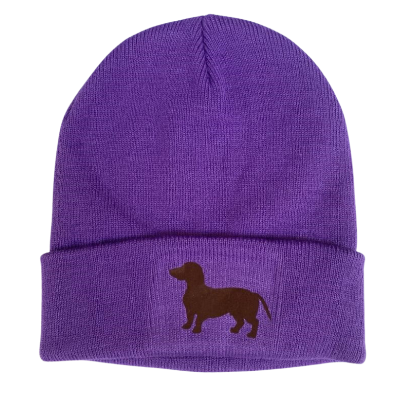 Strickmütze mit Logodruck
