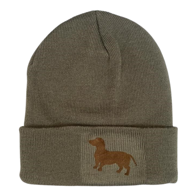 Strickmütze mit Logodruck