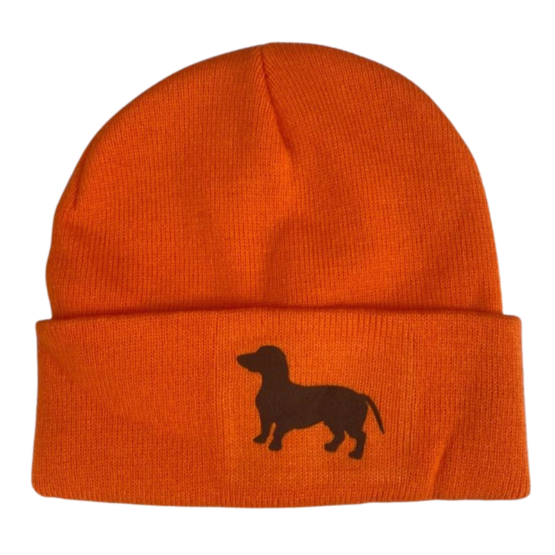 Strickmütze mit Logodruck