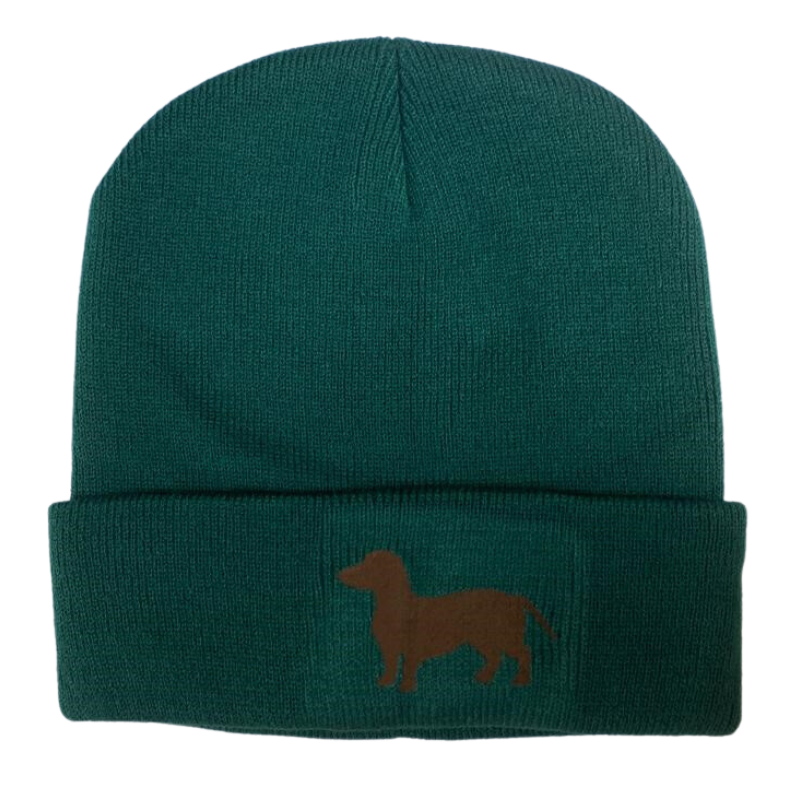 Strickmütze mit Logodruck