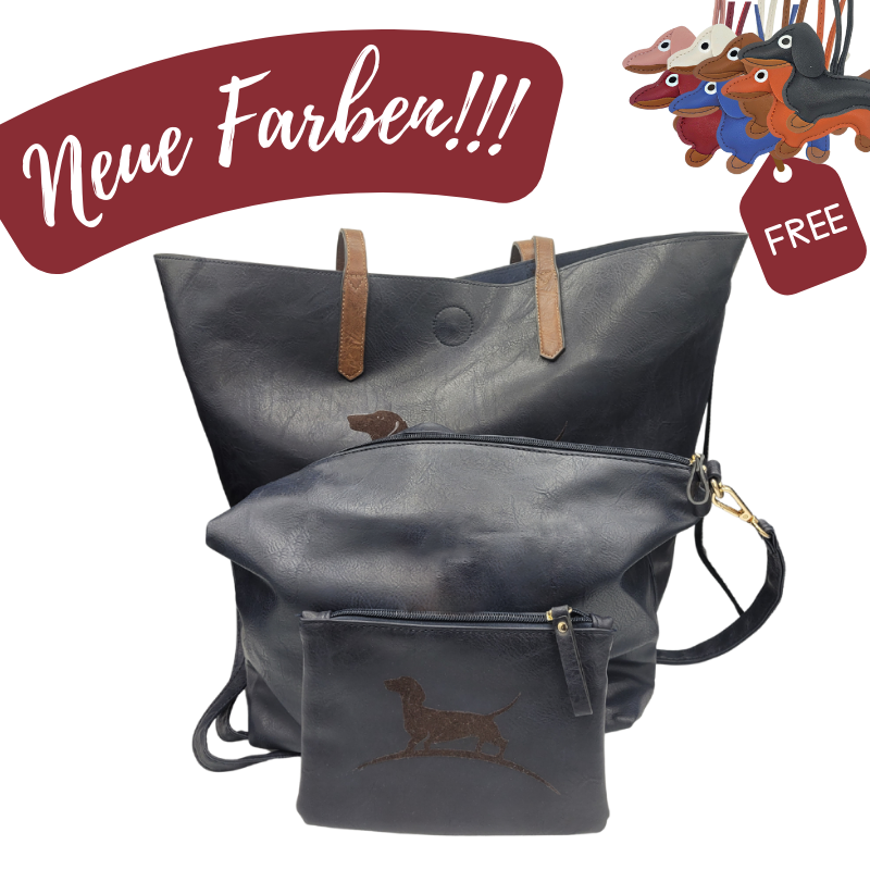3er Set Taschen "Dackel"