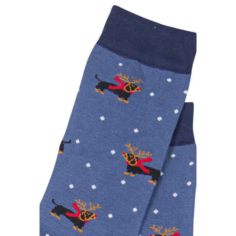 Weihnachtliche Bambussocken Unisex