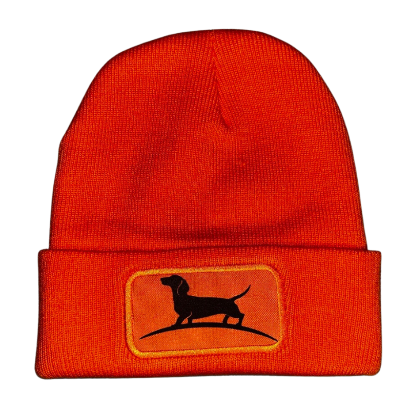 Strickmütze mit Logoapplikation