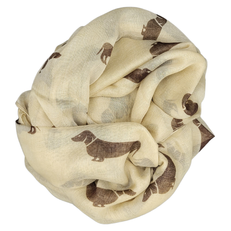 Halstuch mit Dackelmotiv