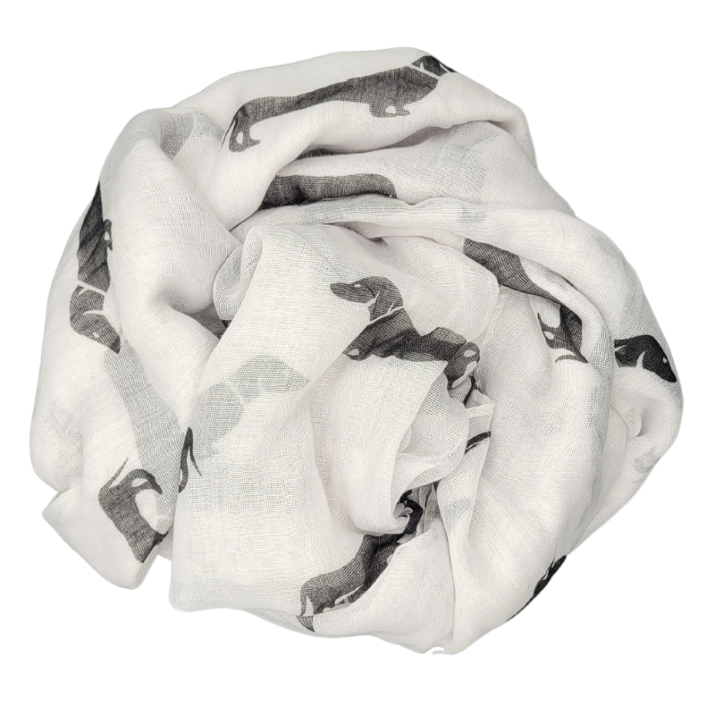 Halstuch mit Dackelmotiv