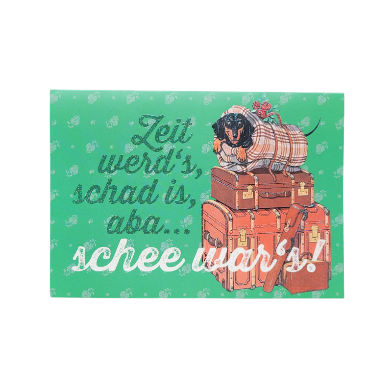 Klappkarte "schee war´s"