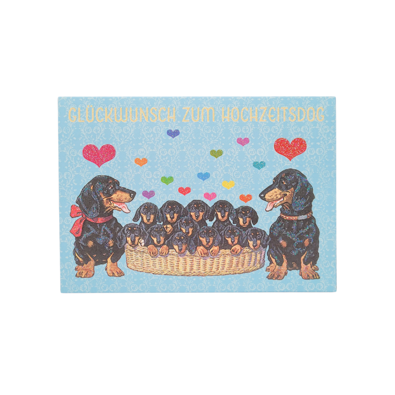 Klappkarte "Hochzeitsdog"