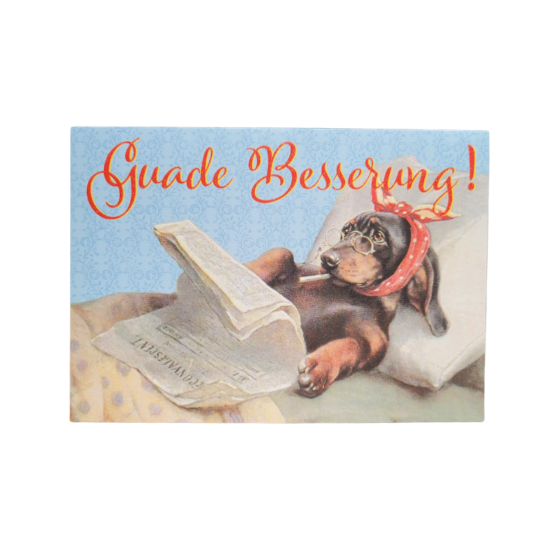 Klappkarte "Guade Besserung"
