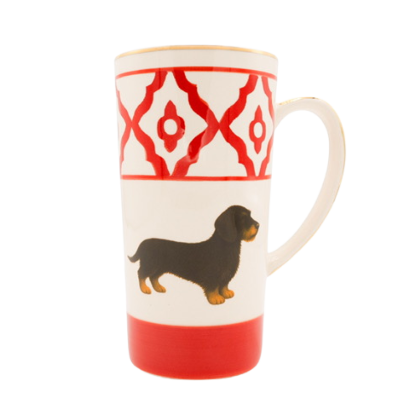 Teetasse aus Keramik mit Goldrand