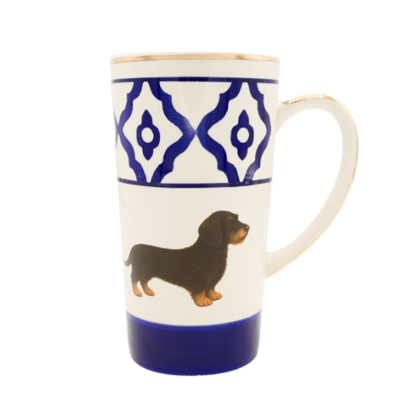 Teetasse aus Keramik mit Goldrand