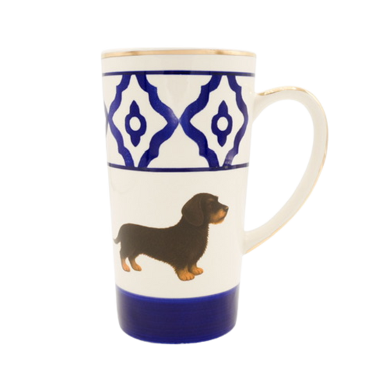 Teetasse aus Keramik mit Goldrand