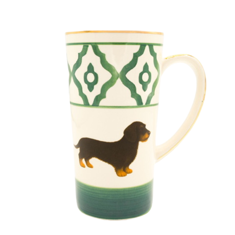 Teetasse aus Keramik mit Goldrand