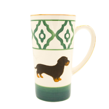 Teetasse aus Keramik mit Goldrand
