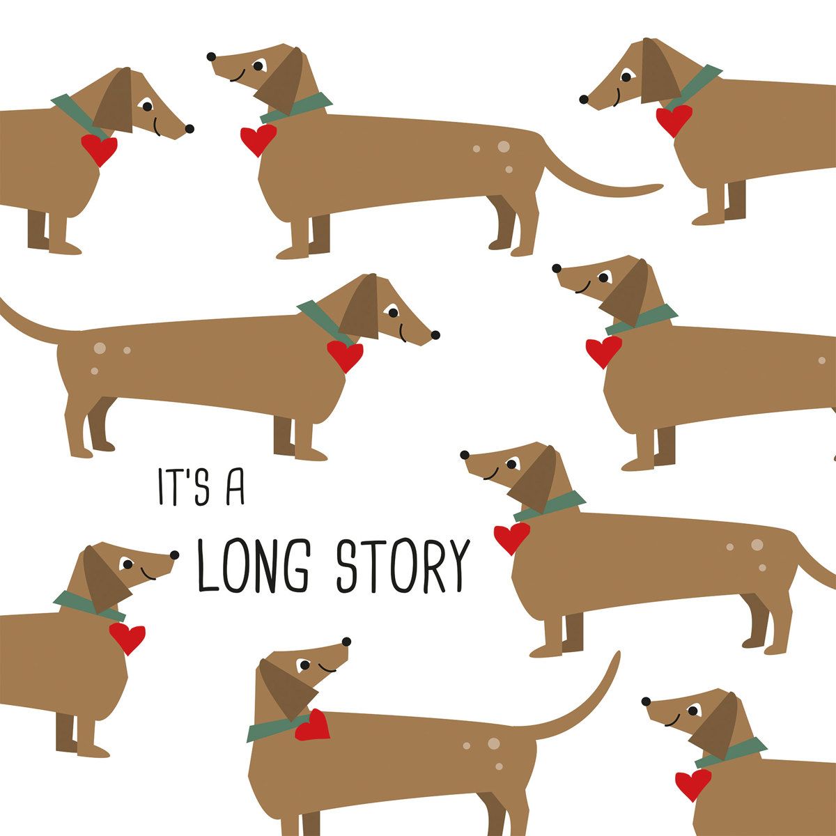 Servietten "It´s a long Story"