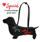 Dackel Tasche - Valentinsspecial
