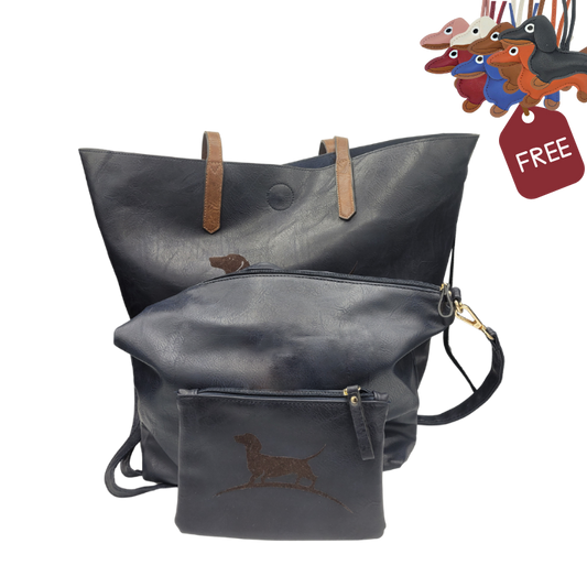 3er Set Taschen "Dackel"