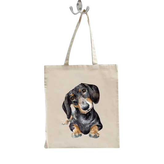 Einkaufstasche mit  Dackelmotiv