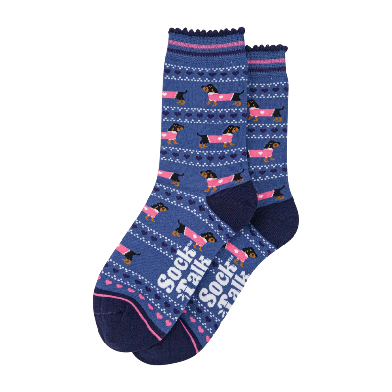 Damen-Bambussocken - Blau/Marine