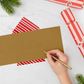 Frohe Weihnachten Strampler Dackel, handgefertigte Grußkarte