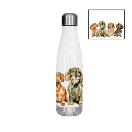 Isolierte Trinkflasche, Kumpel, Dackel