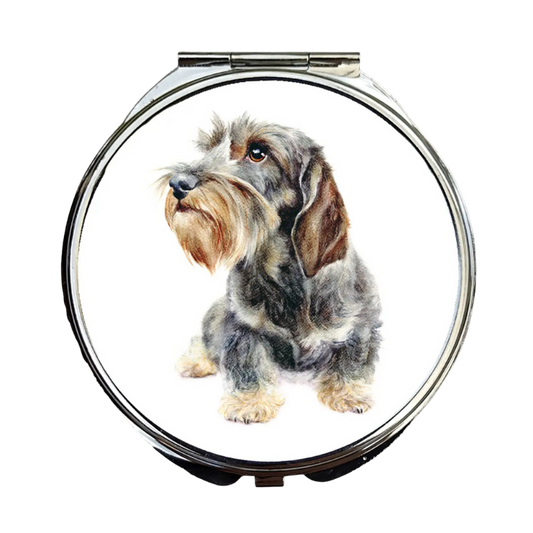 Kompakter Spiegel, Benson, Rauhaardackel