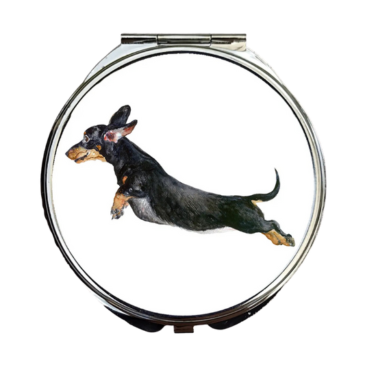 Kompakter Spiegel, Freddie, Dackel