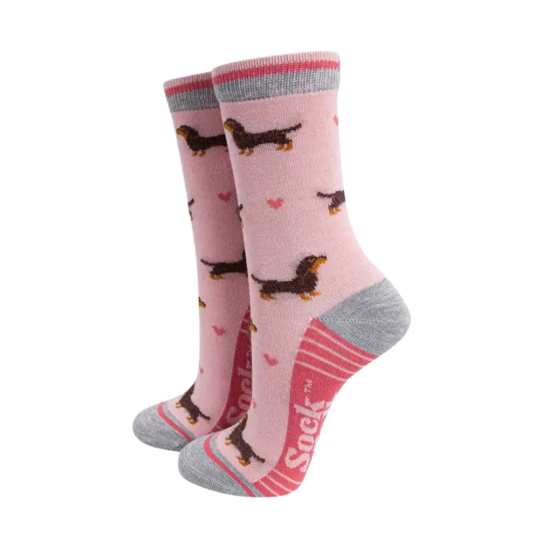 Damen-Bambussocken in Rosa