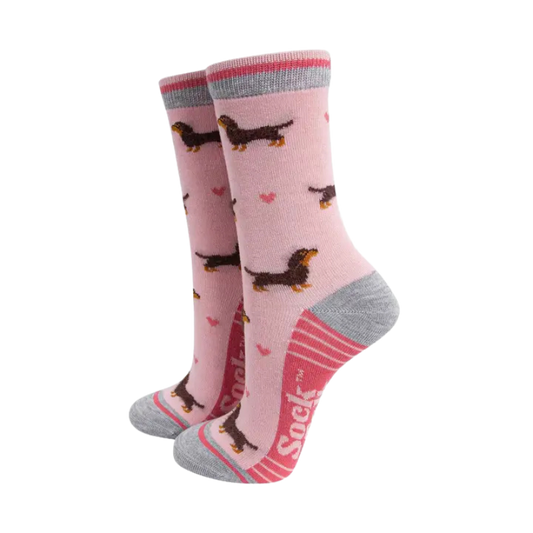 Damen-Bambussocken in Rosa
