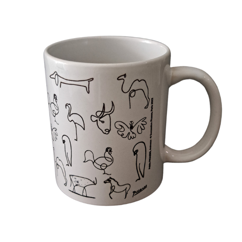 Keramikbecher Picasso - gerade Form