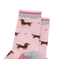 Damen-Bambussocken in Rosa