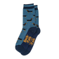 Herren-Bambussocken – Denimblau/Marineblau, Dackel & Streifen