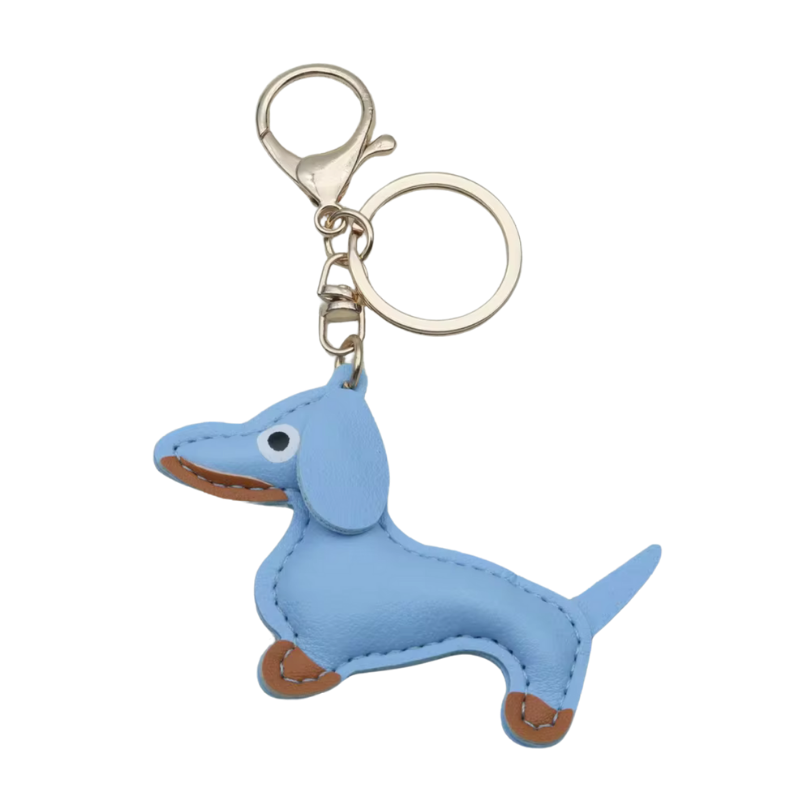 kleiner Schlüsselanhänger aus Leder