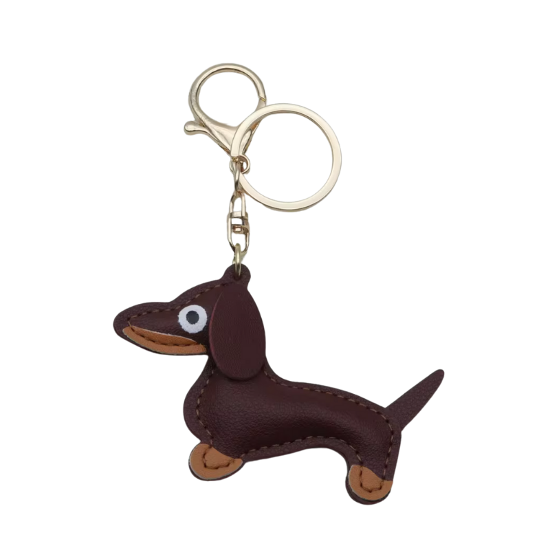kleiner Schlüsselanhänger aus Leder