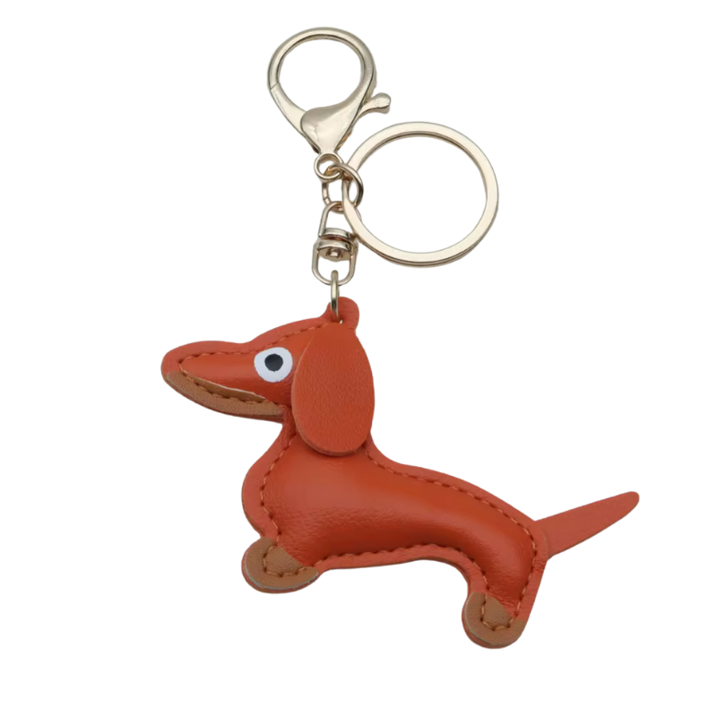 kleiner Schlüsselanhänger aus Leder