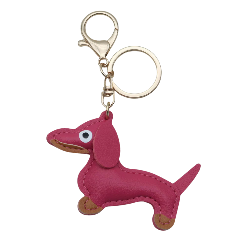 kleiner Schlüsselanhänger aus Leder